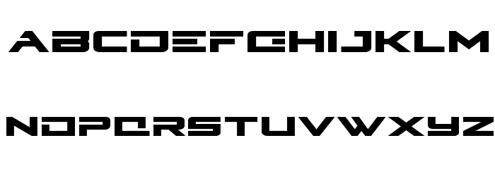 Cyberdyne Expanded Schriftart Kleinbuchstaben
