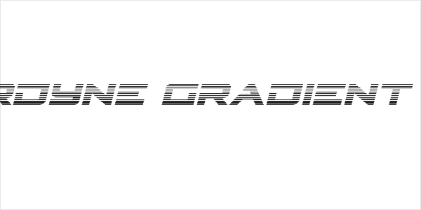 Cyberdyne Gradient Italic Logo