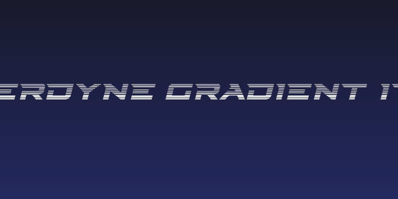 Cyberdyne Gradient Italic Social Header