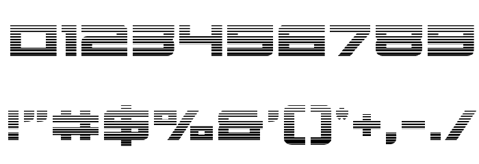 Cyberdyne Gradient Font OTHER CHARS