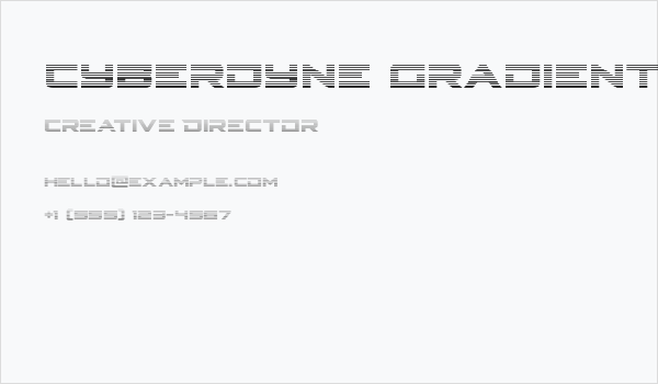 Cyberdyne Gradient Business Card