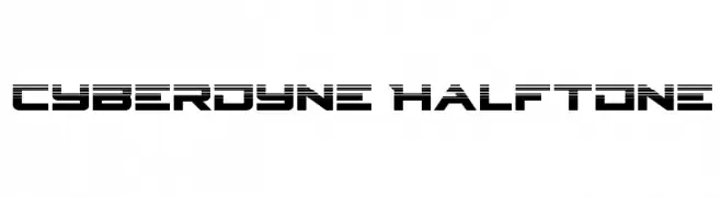 Cyberdyne Halftone  les polices de caractères gratuit tlcharger