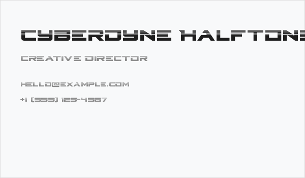 Cyberdyne Halftone Business Card