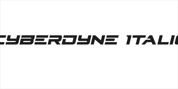 Cyberdyne Italic Logo