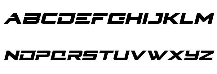 Cyberdyne Italic Font LOWERCASE