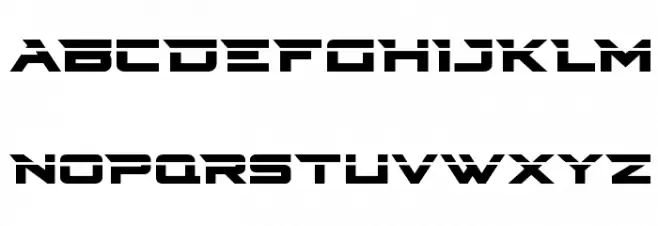 Cyberdyne Laser Fonte MAIÚSCULAS