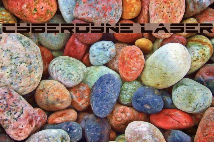 Cyberdyne Laser Font examples