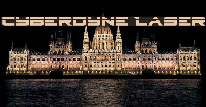 Cyberdyne Laser Font examples