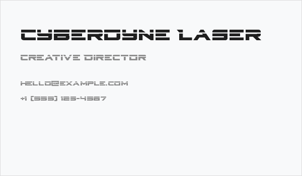 Cyberdyne Laser Business Card