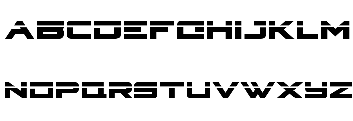 Cyberdyne Laser Font LOWERCASE