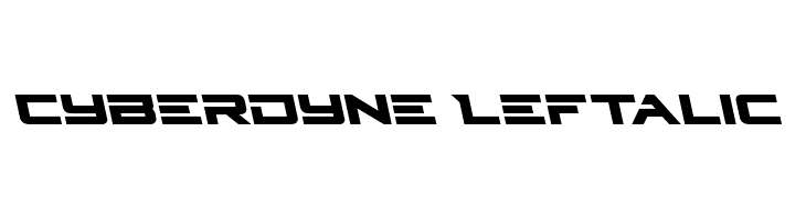 Cyberdyne Leftalic Schriftart