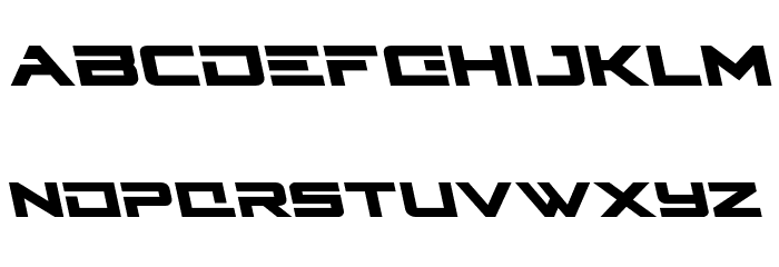 Cyberdyne Leftalic Schriftart Kleinbuchstaben