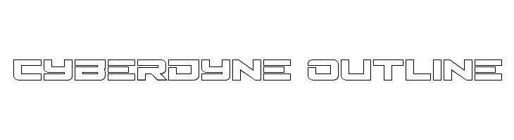 Cyberdyne Outline Font