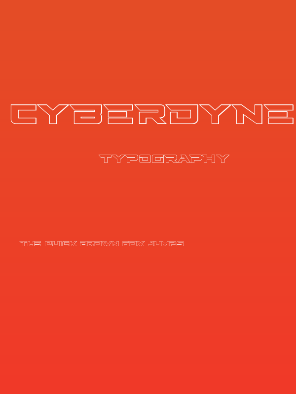Cyberdyne Outline Poster