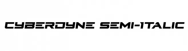 Cyberdyne Semi-Italic  Free Fonts Download