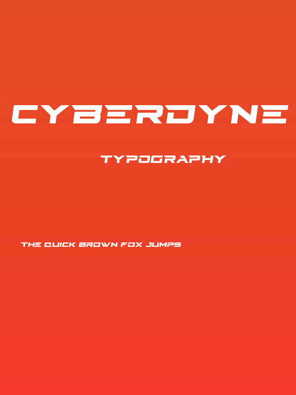 Cyberdyne Semi-Italic Poster