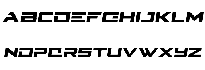 Cyberdyne Semi-Italic Font LOWERCASE