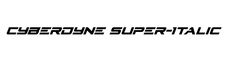 Cyberdyne Super-Italic Fonte