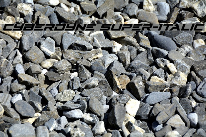 Cyberdyne Super-Italic Font examples