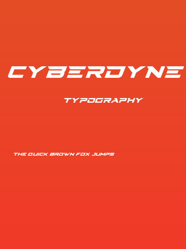 Cyberdyne Super-Italic Poster