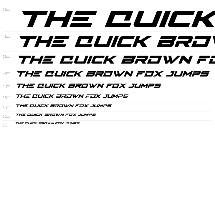 Cyberdyne Super-Italic Waterfall