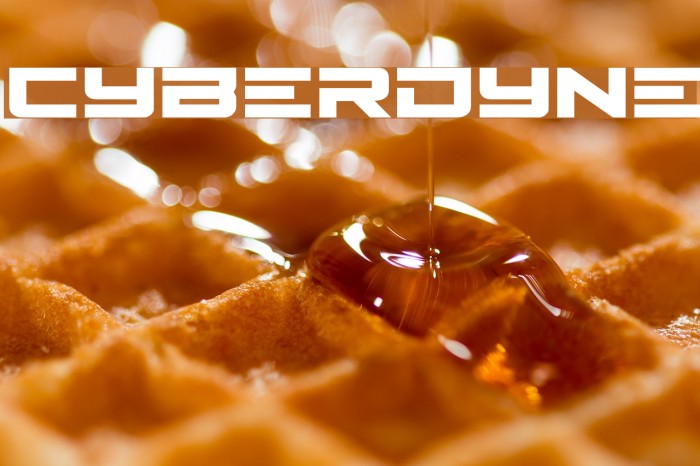 Cyberdyne Font examples