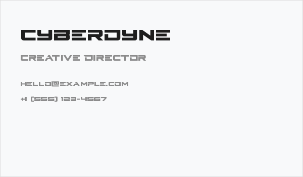 Cyberdyne Business Card