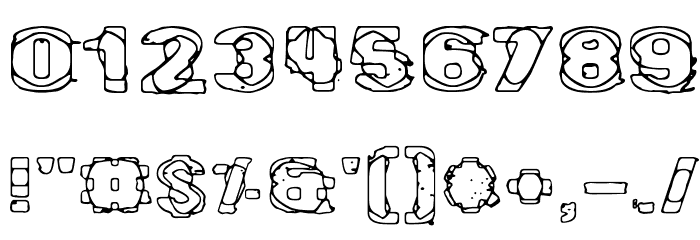 Cybereye Font OTHER CHARS