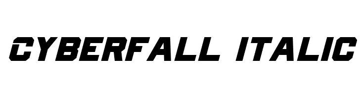 Cyberfall Italic  Free Fonts Download
