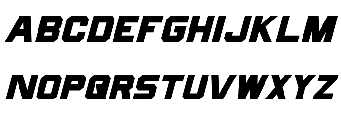 Cyberfall Italic Font LOWERCASE