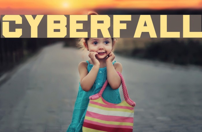 Cyberfall Font examples