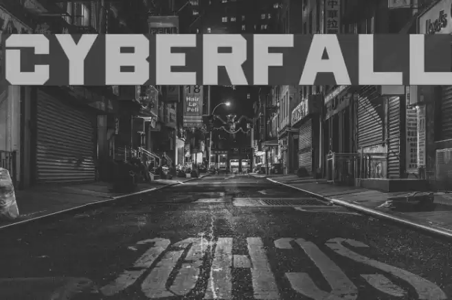 Cyberfall Font examples