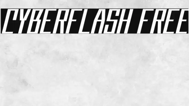 Cyberflash FREE Font examples