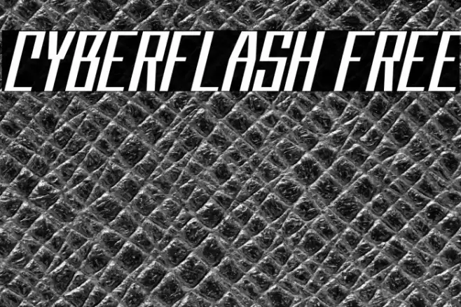 Cyberflash FREE Font examples