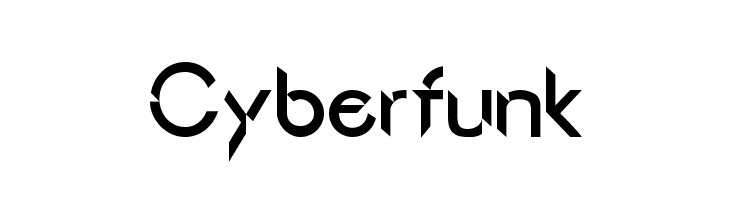 Cyberfunk  नि: शुल्क फ़ॉन्ट्स डाउनलोड