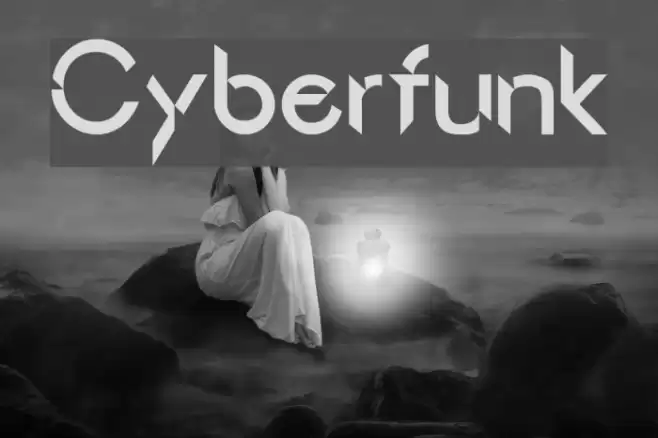Cyberfunk Font examples