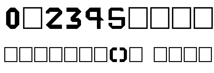 Cybergenics Font OTHER CHARS