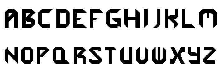 Cybergenics Font LOWERCASE
