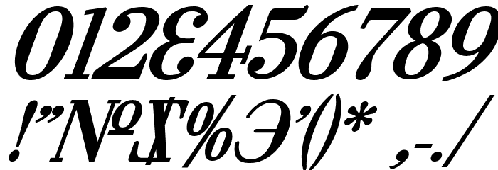 Cyberia Bold Italic Fuentes OTROS CHARS
