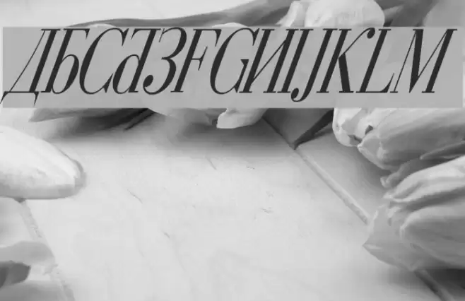 Cyberia Condensed Italic Fuentes examples