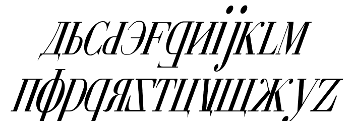 Cyberia Condensed Italic Fuentes MINÚSCULAS
