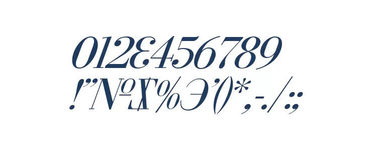 Cyberia Italic Font OTHER CHARS