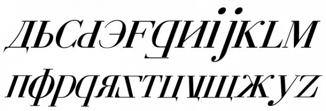 Cyberia Italic خط أحرف صغيرة