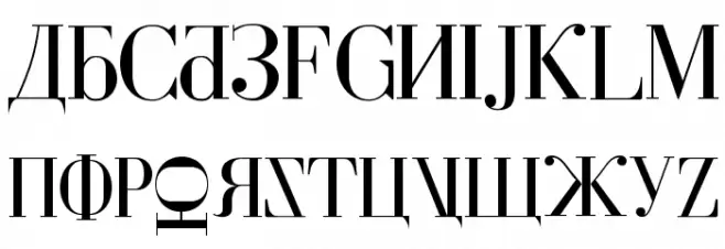 Cyberia Schriftart Groß