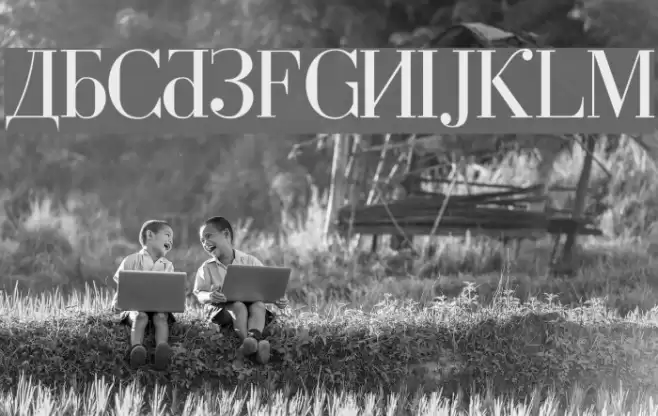 Cyberia Font examples