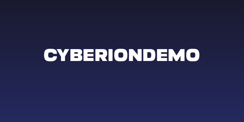 CyberionDemo Social Header