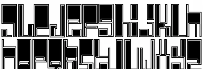 Cyberjimmy 字体 大写