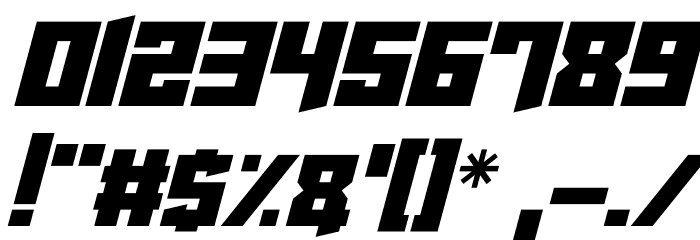 Cyberjunkies Italic Font OTHER CHARS