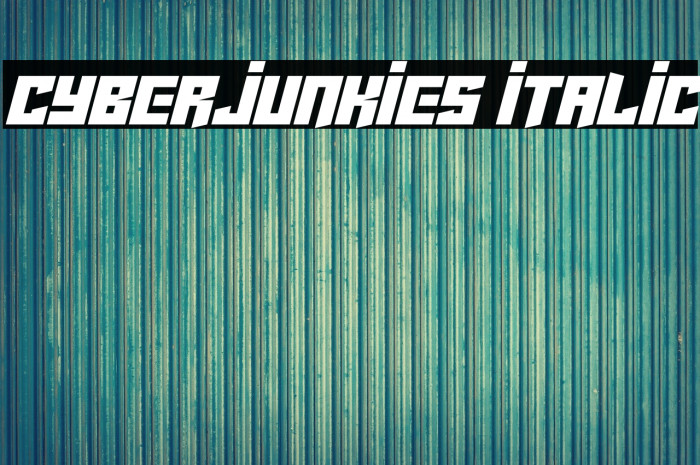 Cyberjunkies Italic Example 2