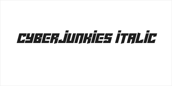 Cyberjunkies Italic Logo